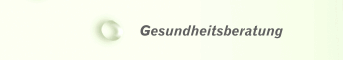 Gesundheitsberatung